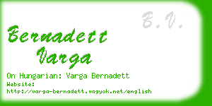 bernadett varga business card